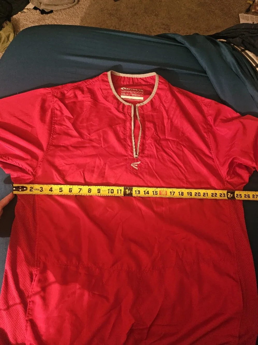 Easton Men's Bright Red Half-Zip Windbreaker Pullover Xxl